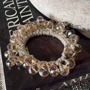 Big Beaded crystal hair tie